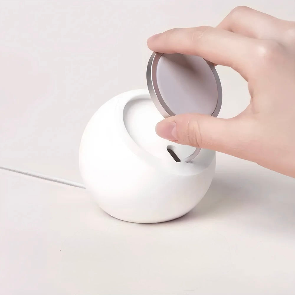 Support Magnétique de Bureau en Silicone – Station de Charge Sans Fil MagSafe pour iPhone 12 / 13 / 14 / 15 / 16 Pro